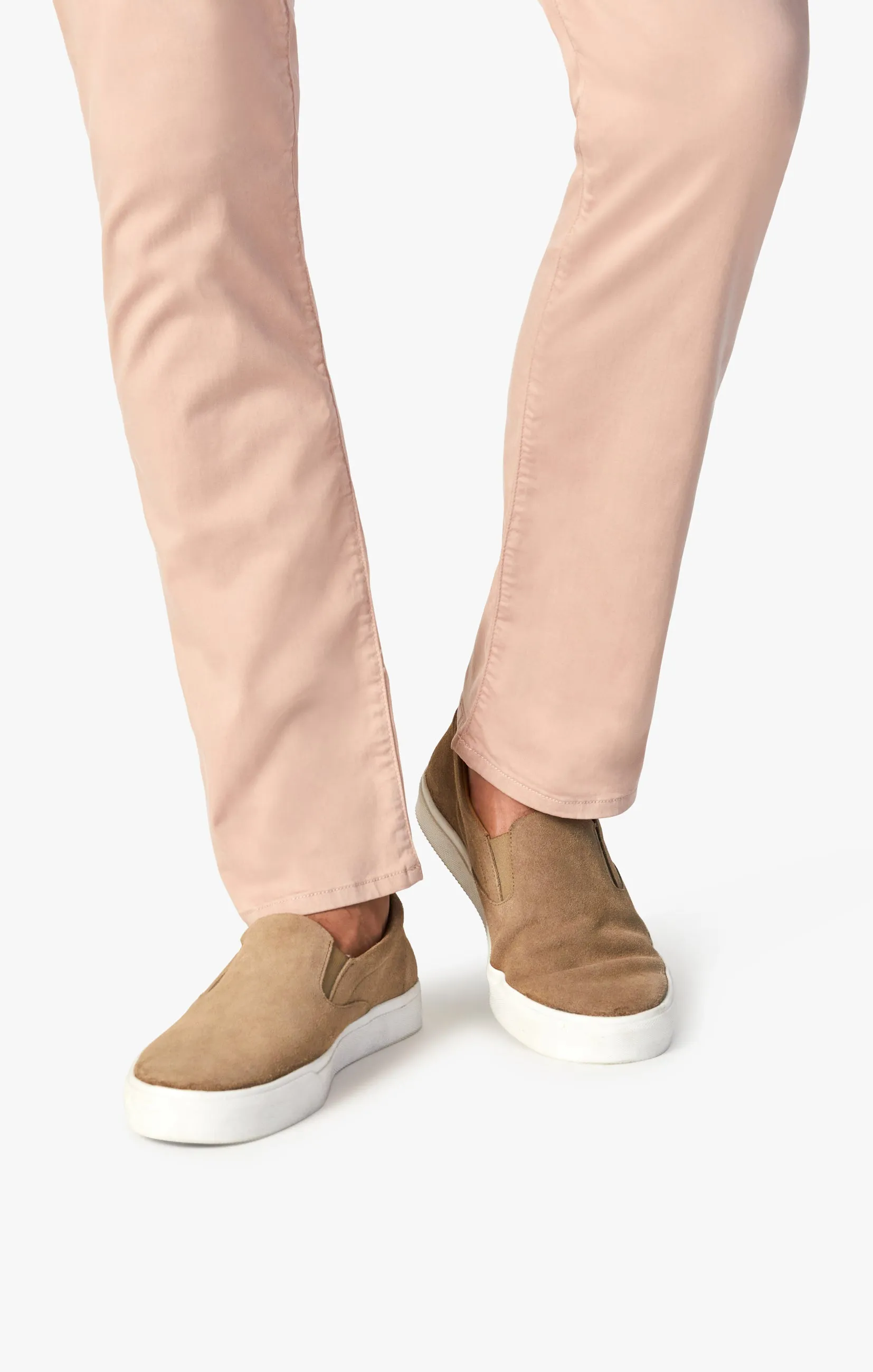 Courage Straight Leg Pants In Rose Twill