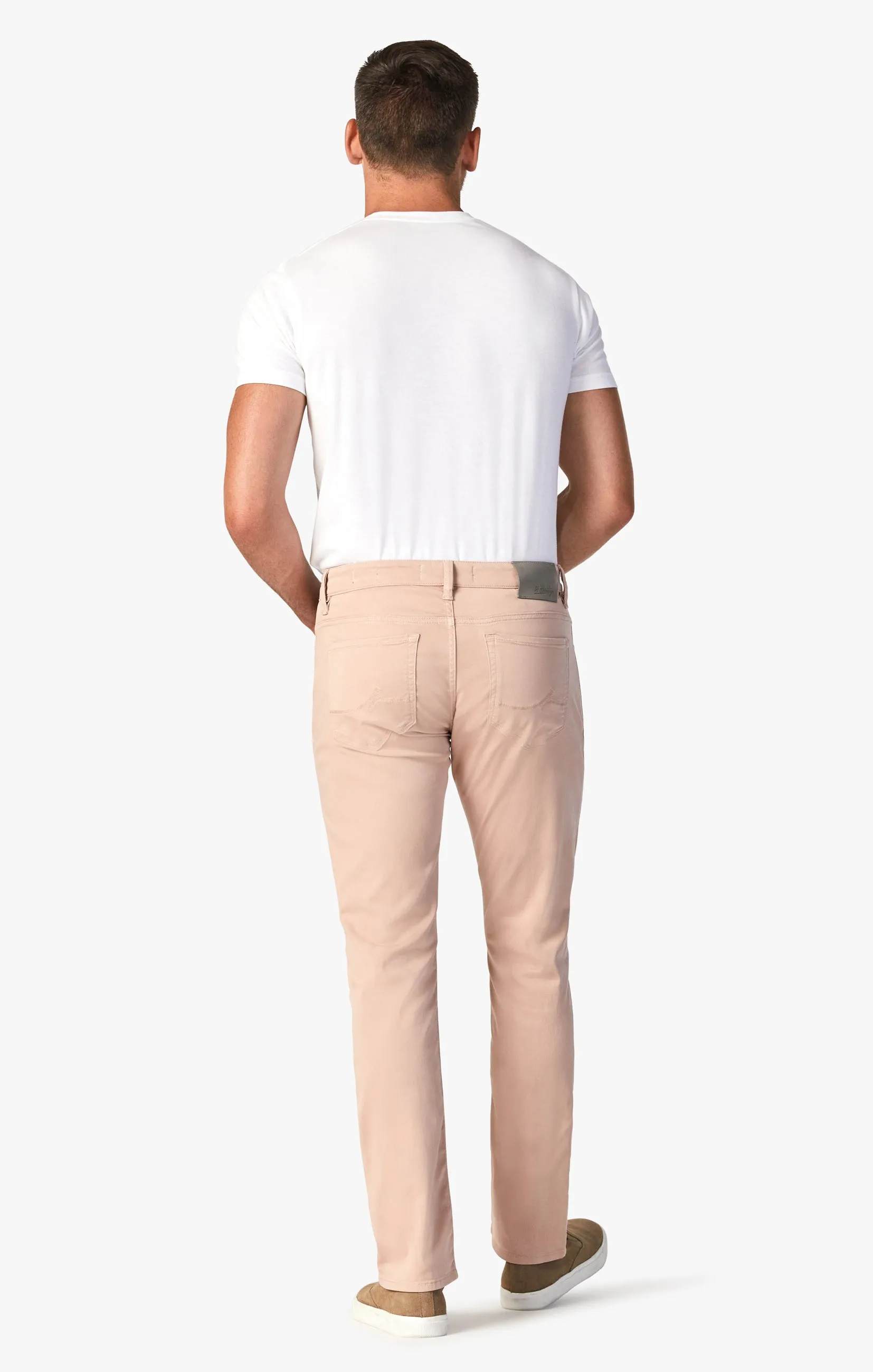 Courage Straight Leg Pants In Rose Twill