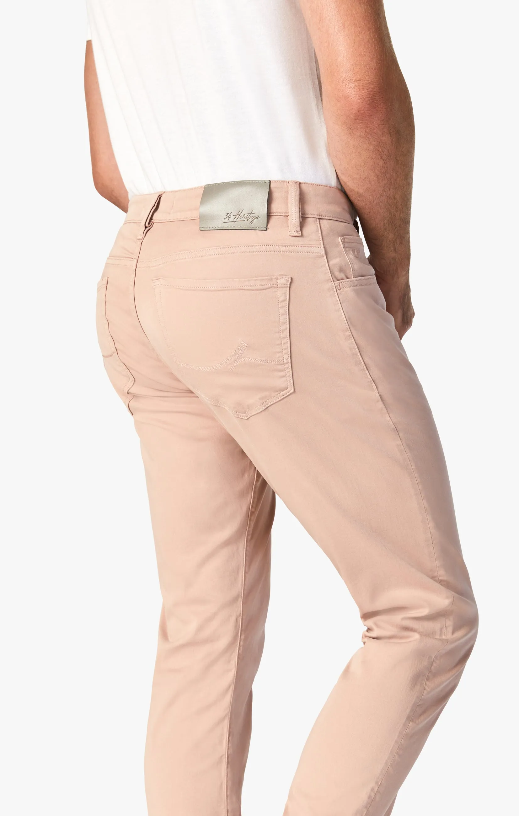 Courage Straight Leg Pants In Rose Twill