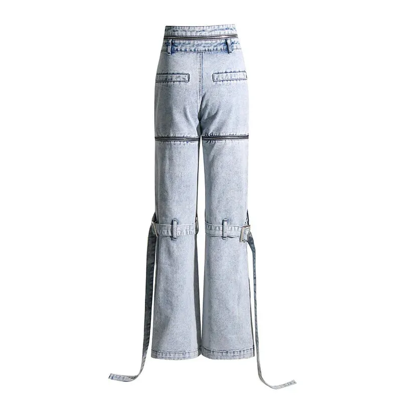 Deconstructed Denim Cargo Pants