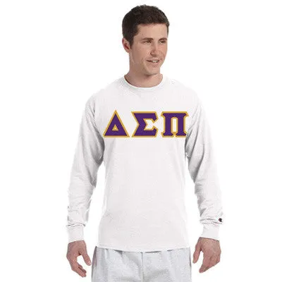 Delta Sigma Pi Greek Champion Long-Sleeve Tee - Champion CC8C - TWILL