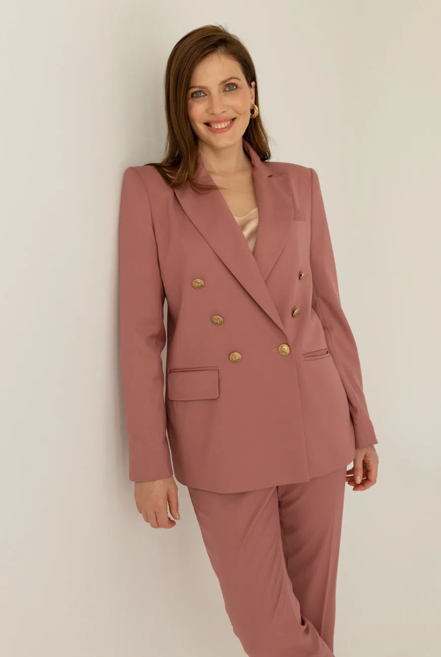 Double-breasted Blazer Dusty Pink