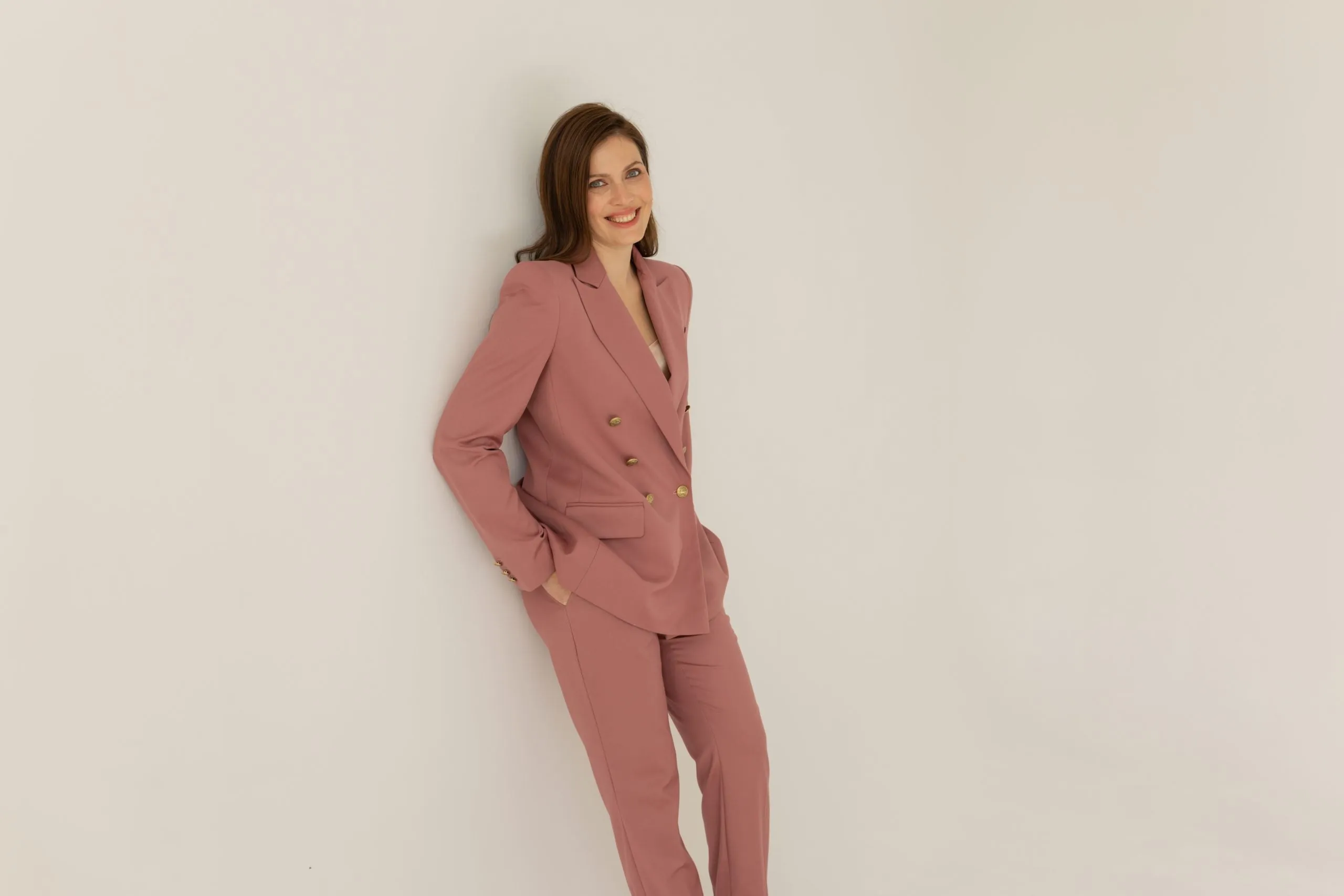 Double-breasted Blazer Dusty Pink