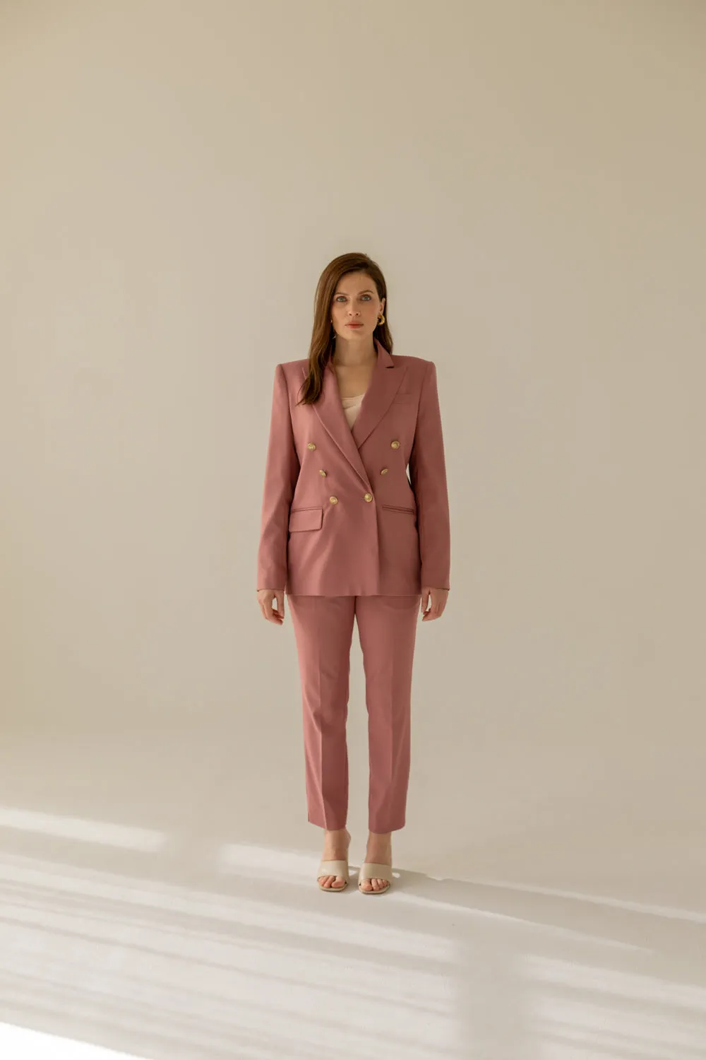 Double-breasted Blazer Dusty Pink