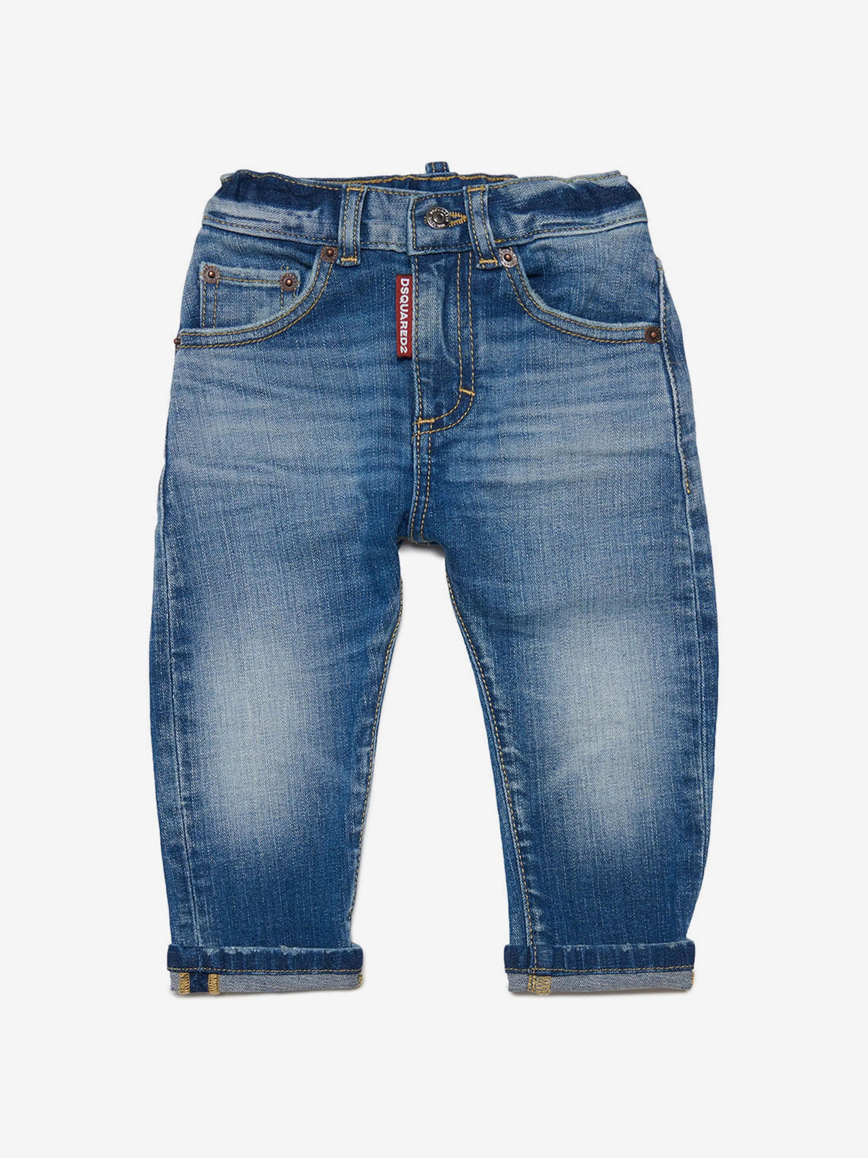 Dsquared2 Baby Regular Fit Jeans in Blue