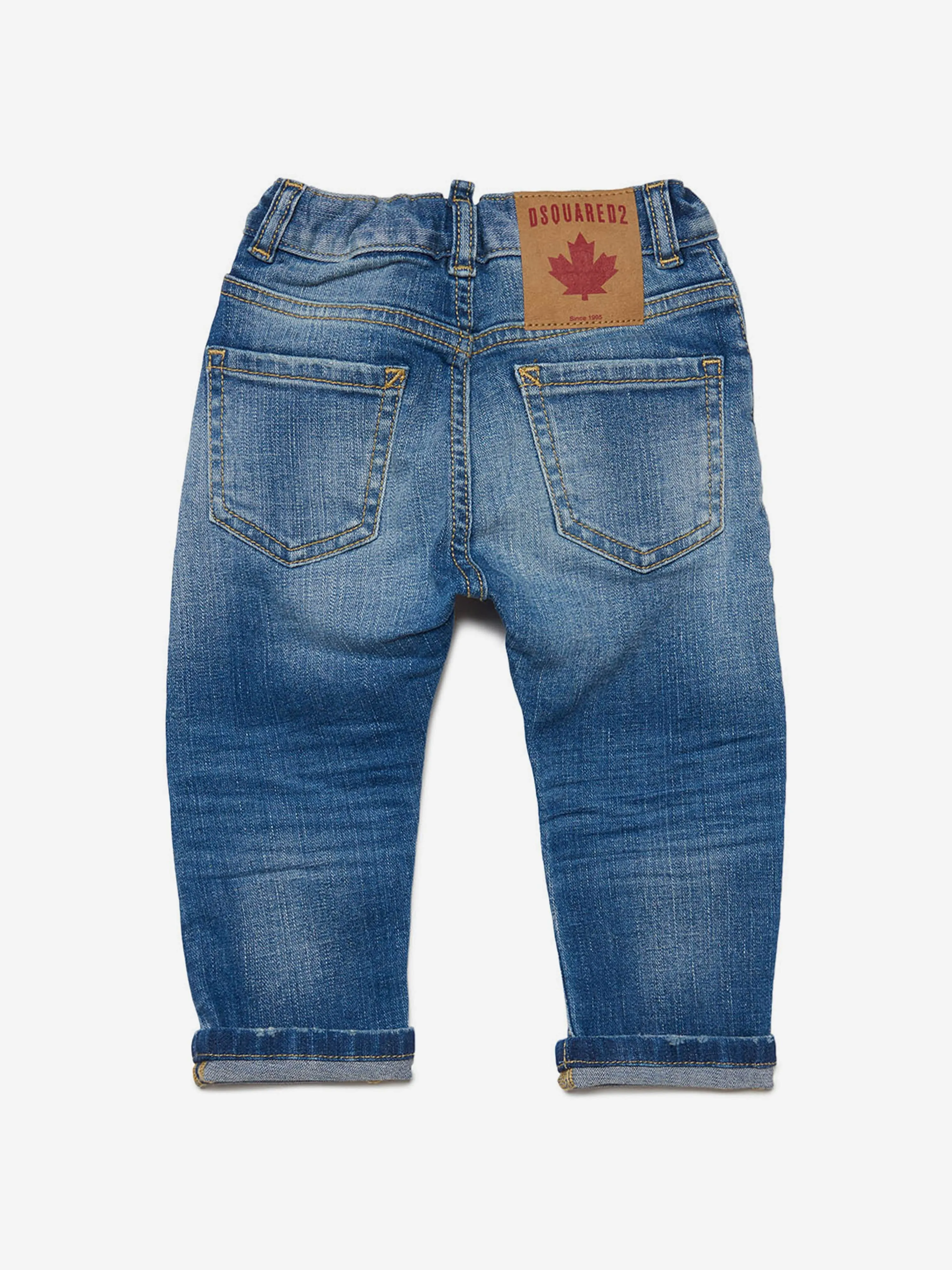 Dsquared2 Baby Regular Fit Jeans in Blue