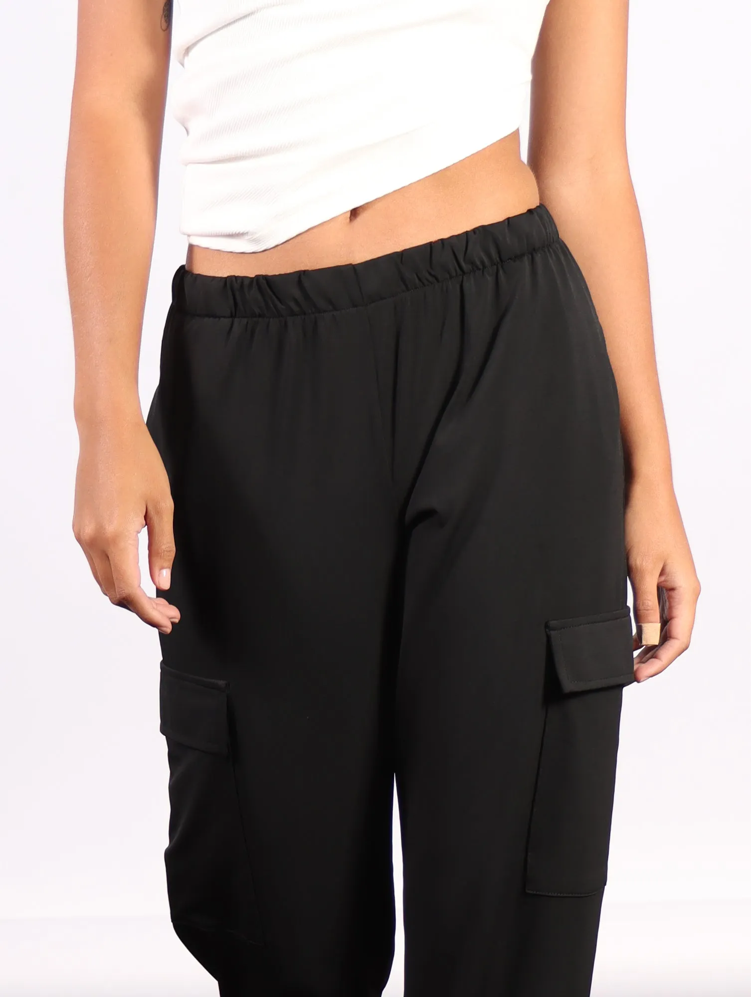 Easy Cargo Pants in Black by Planet