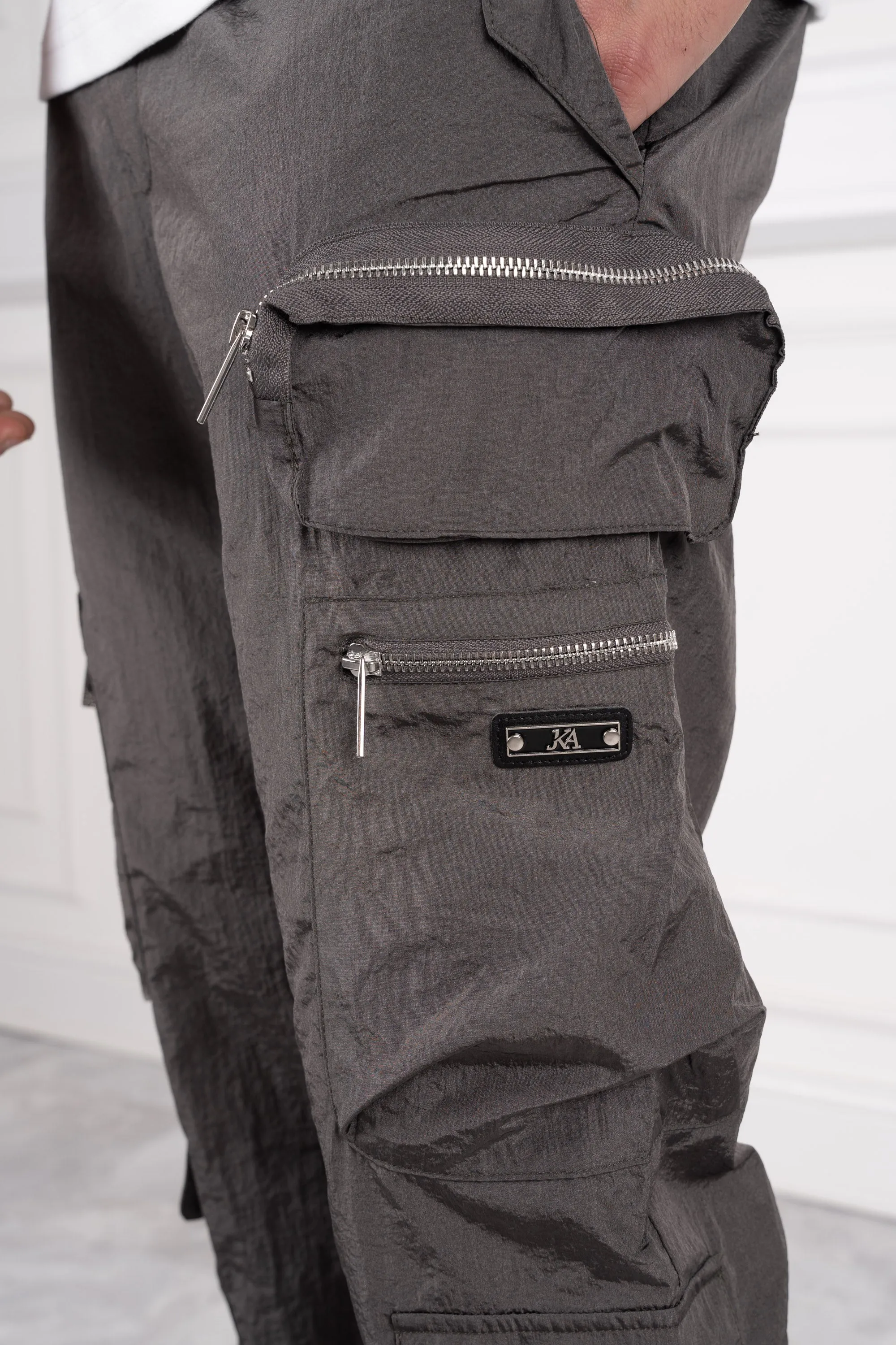 Electra Box Pocket Cargo Pants - Charcoal