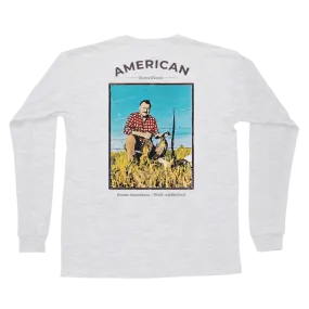 Ernest Hemingway Long Sleeve Pocket Tee