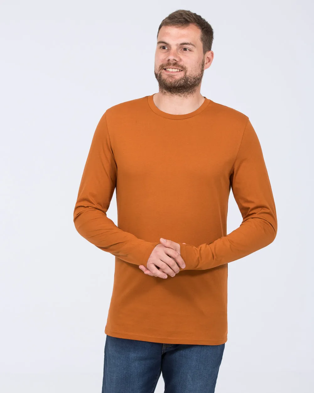 Essentalls Long Sleeve Tall T-Shirt (rust)