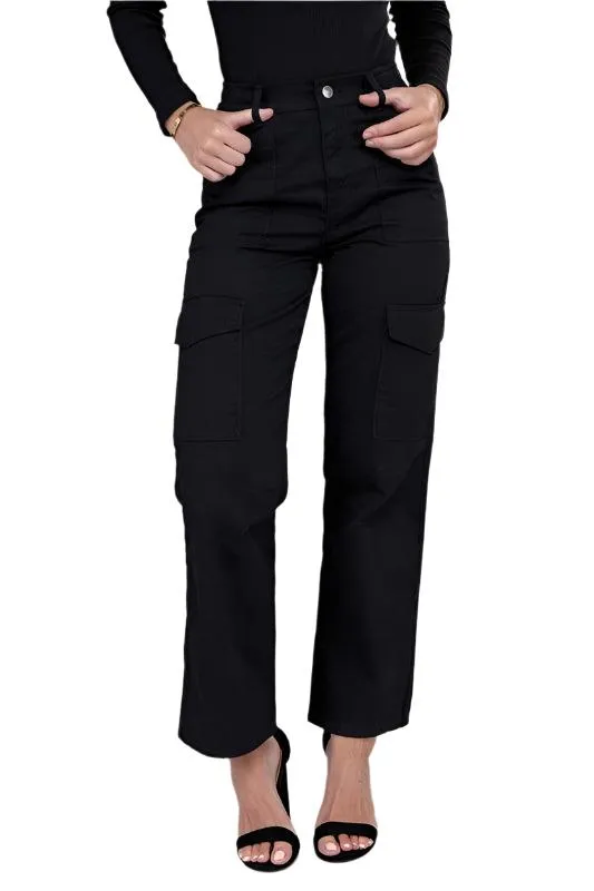 Everyday Wear Elastic-Waist Cargo Pants