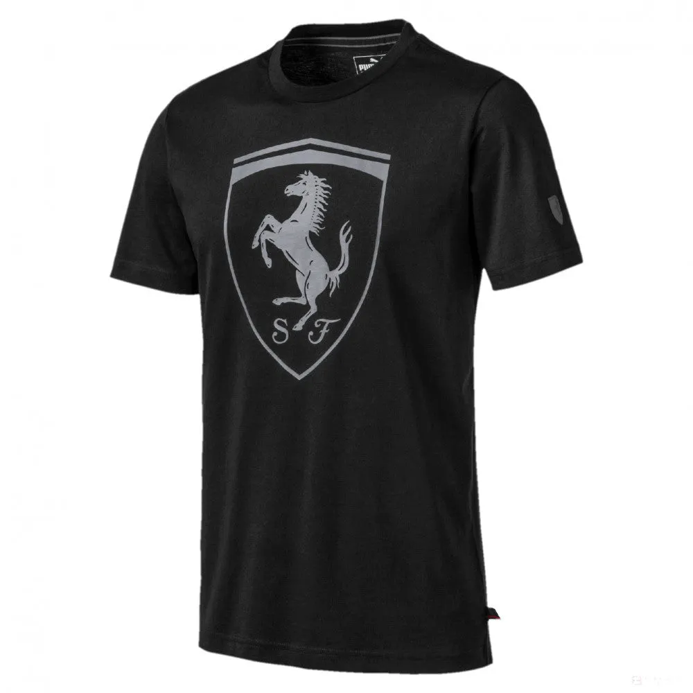 Ferrari T-shirt, Puma Big Shield, Black, 2019