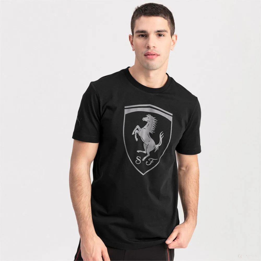 Ferrari T-shirt, Puma Big Shield, Black, 2019