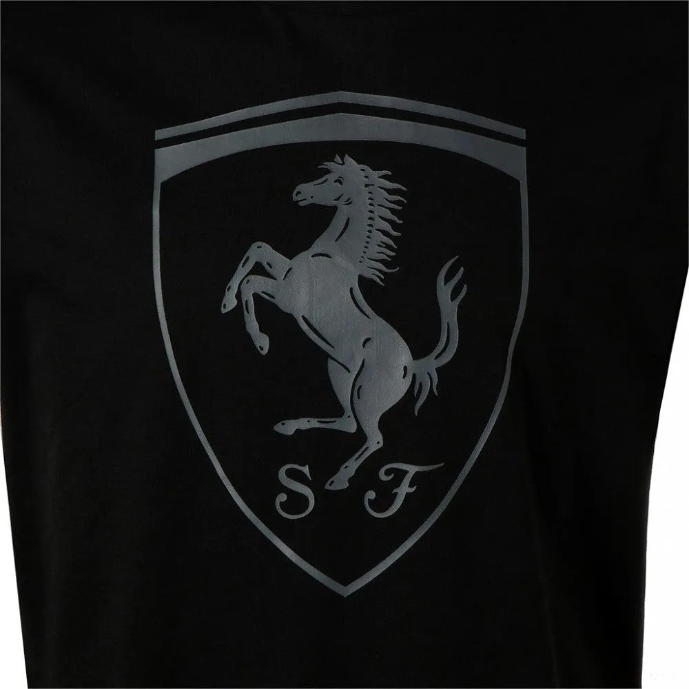 Ferrari T-shirt, Puma Big Shield, Black, 2019