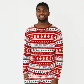 Festive Fair Isle Men's Pajama Top