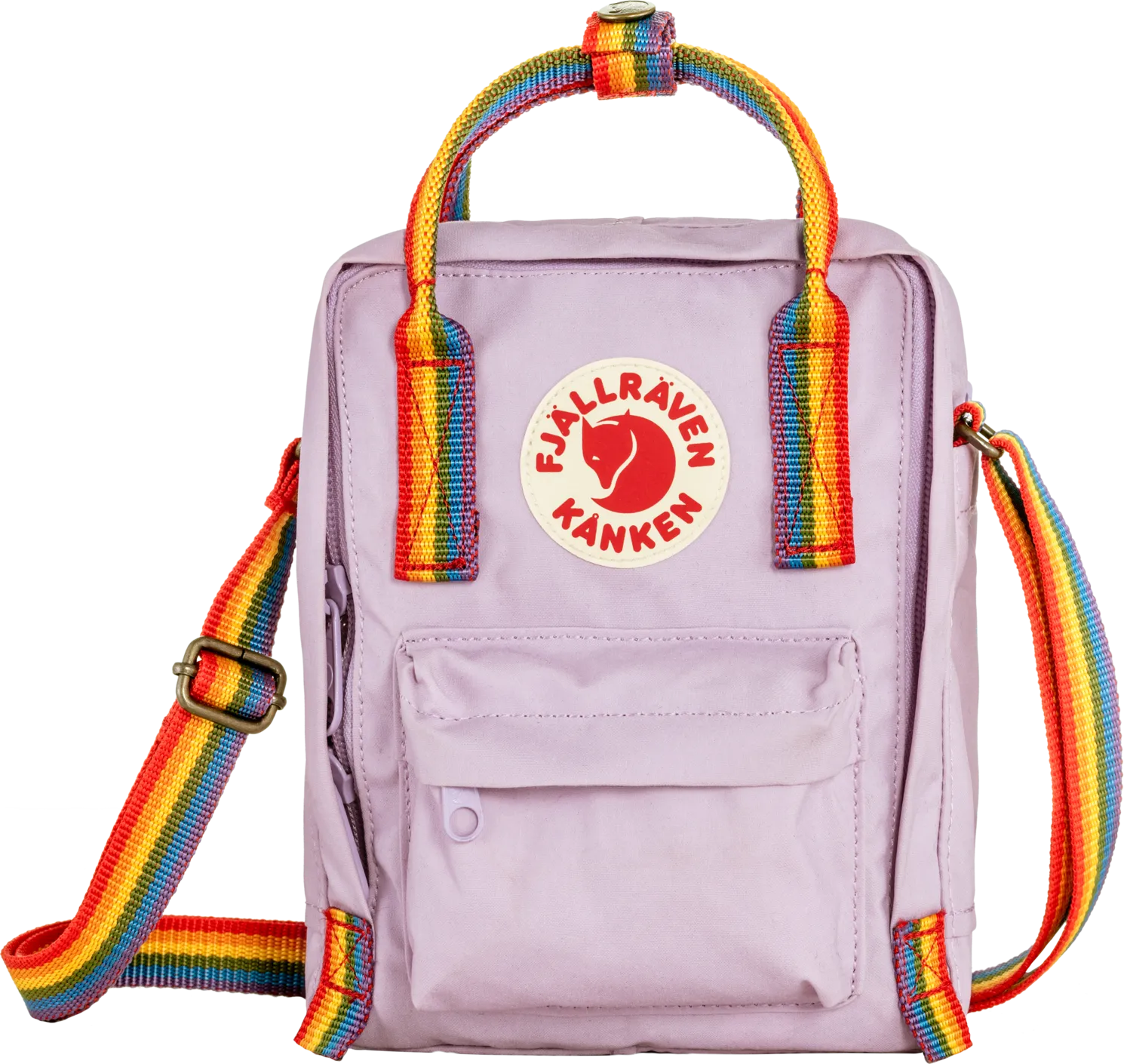 Fjällräven Kånken Rainbow Sling Pastel Lavender/Rainbow | Buy Fjällräven Kånken Rainbow Sling Pastel Lavender/Rainbow here | Outnorth