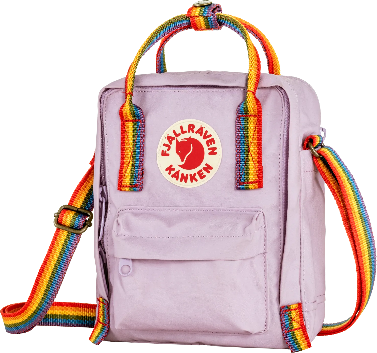 Fjällräven Kånken Rainbow Sling Pastel Lavender/Rainbow | Buy Fjällräven Kånken Rainbow Sling Pastel Lavender/Rainbow here | Outnorth