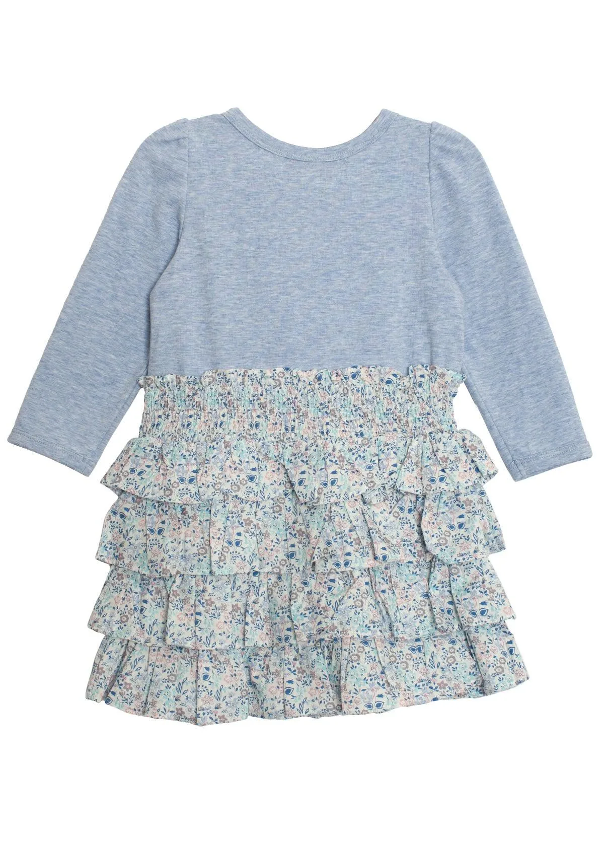 Fleur Bleue Tiered Ruffle Knit Dress