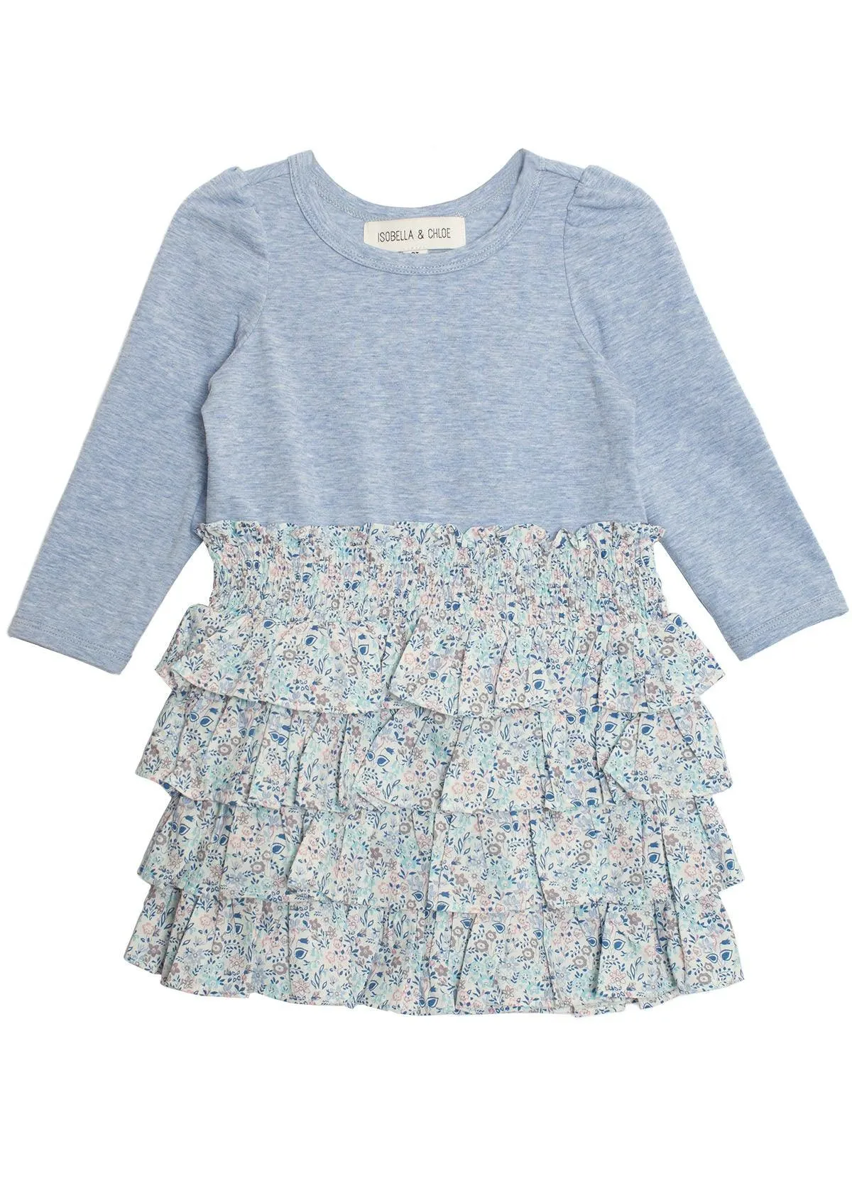 Fleur Bleue Tiered Ruffle Knit Dress