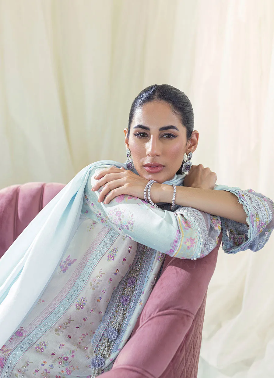 Frannie Ombre Silk Shirt and Dupatta