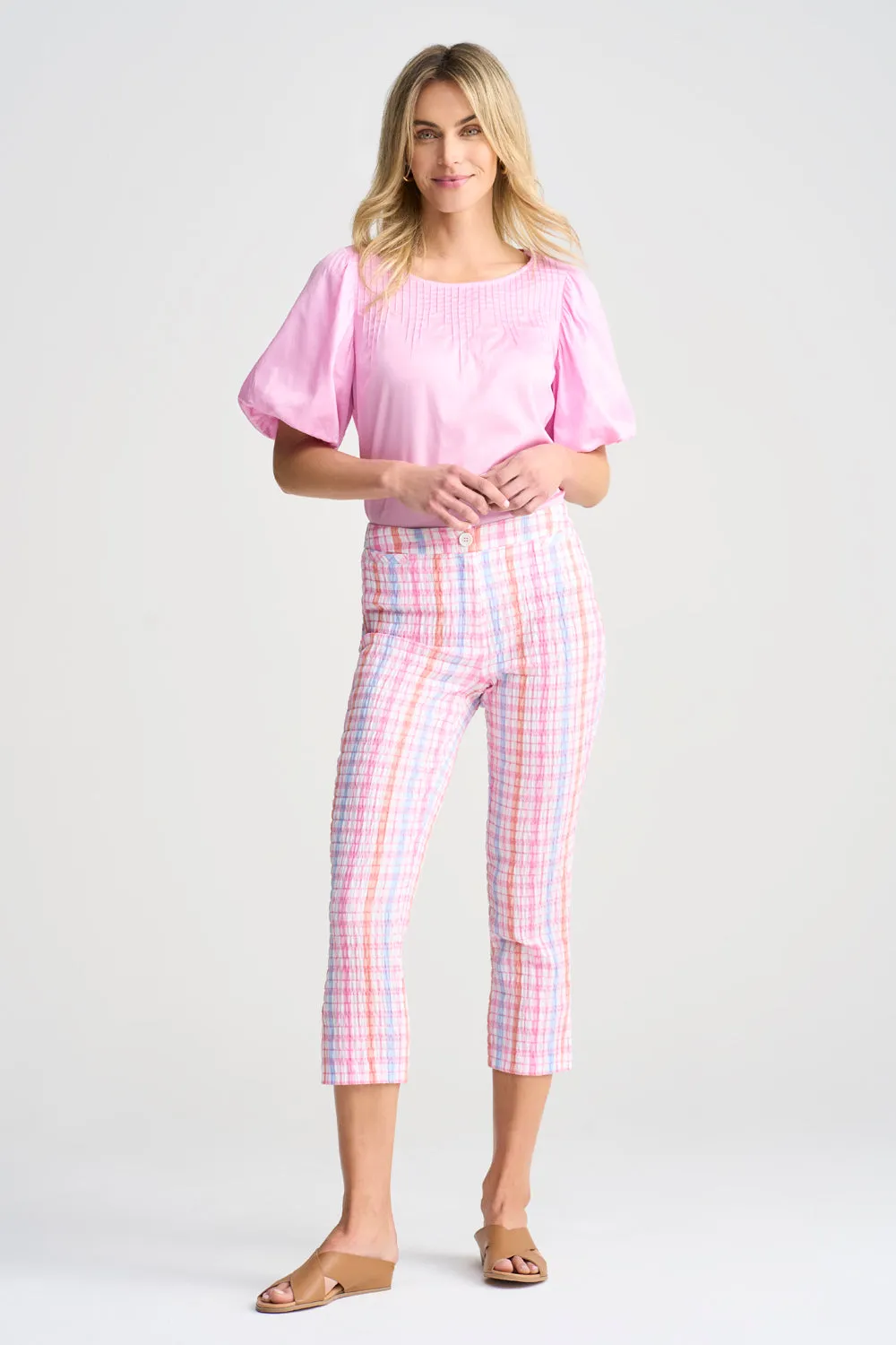 Gingham Capri Pant