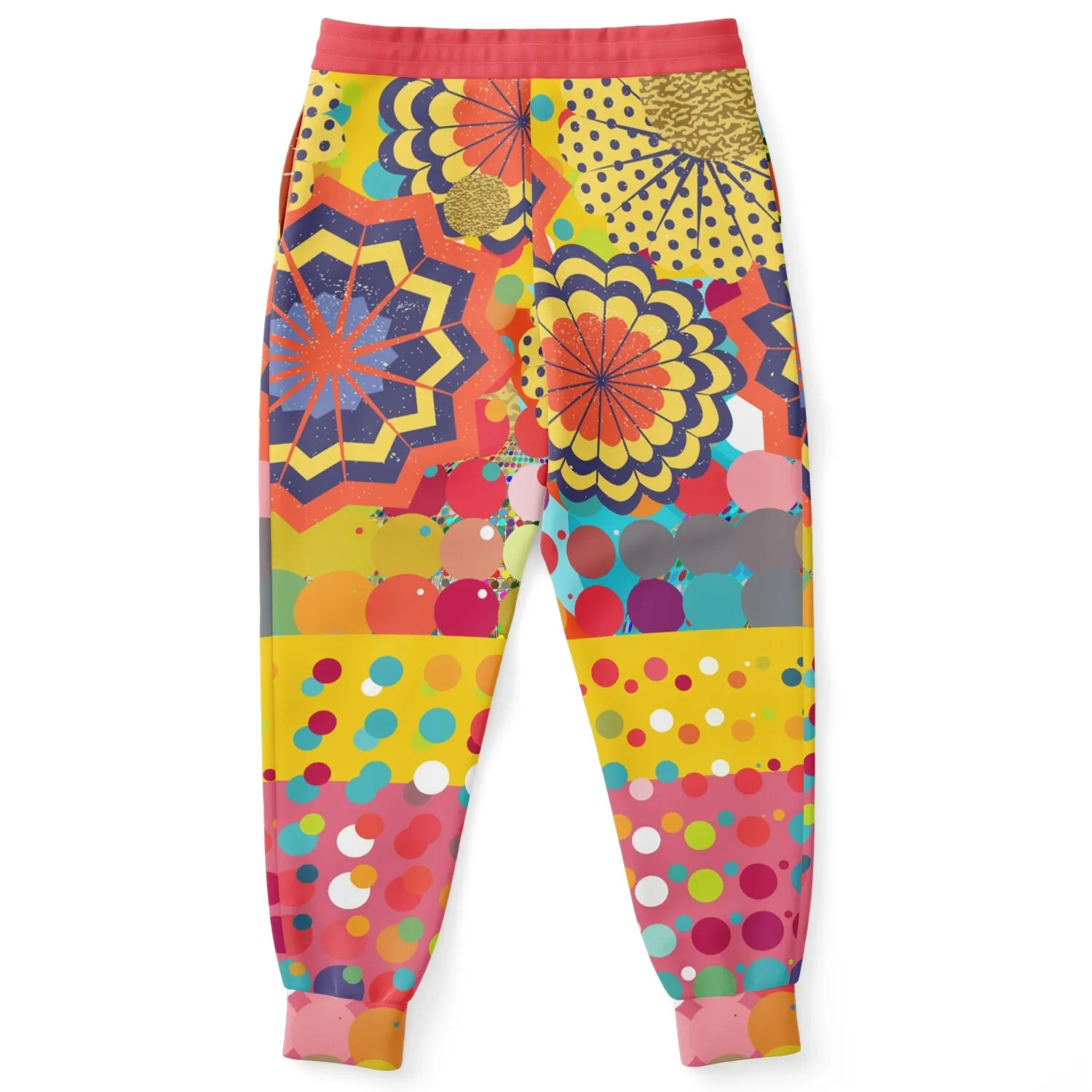 Gold Dial Dots Sunsplash Eco-Poly Unisex Joggers