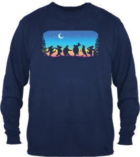 Grateful Dead- Moondance on Blue Long Sleeve