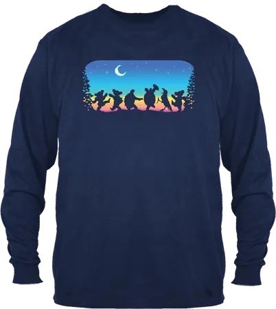 Grateful Dead- Moondance on Blue Long Sleeve