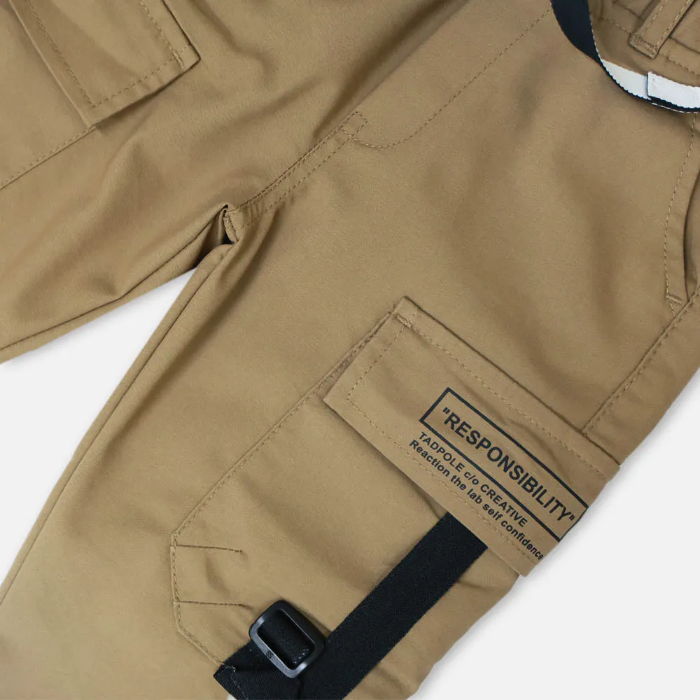 Grey & Beige Cargo Pants