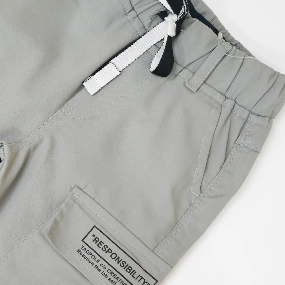 Grey & Beige Cargo Pants