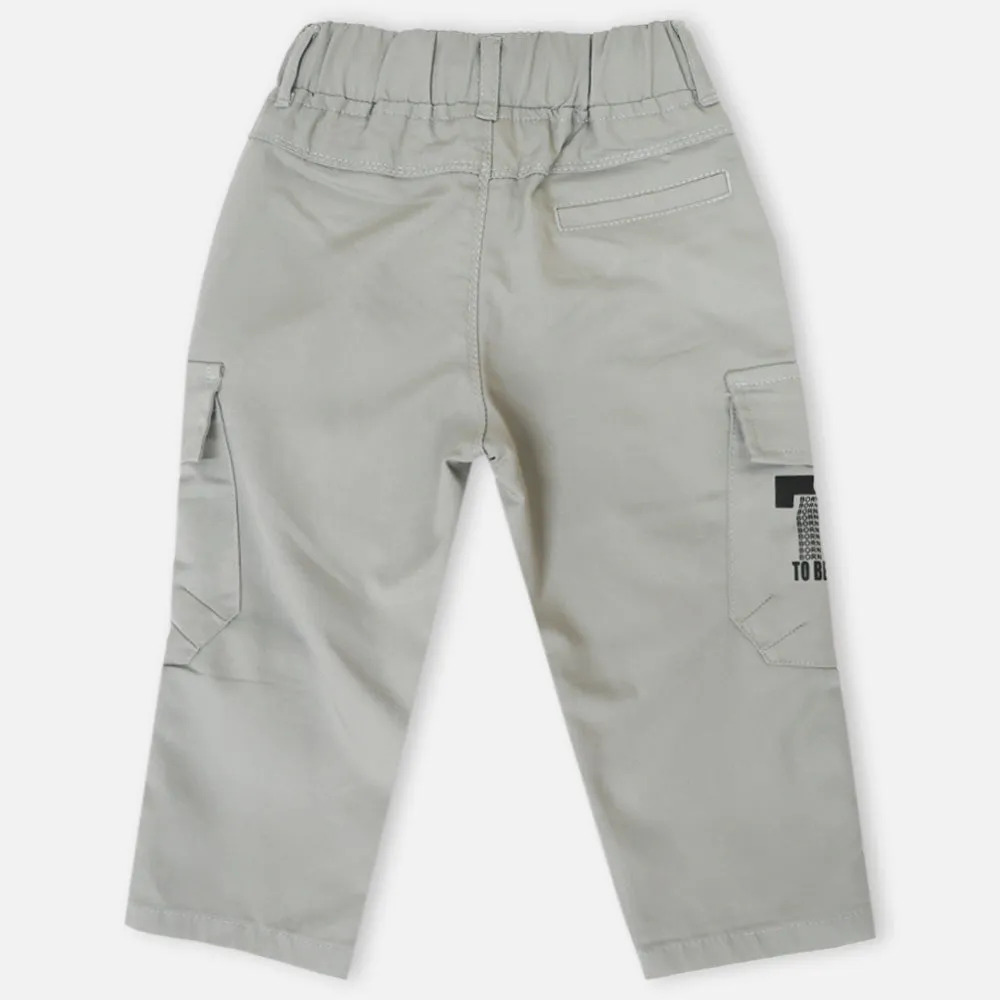 Grey & Beige Cargo Pants