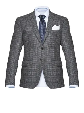 Grey "Stoffa" Wool/Cotton/Cashemere Blazer by Bottoli