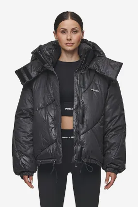 Hailey Vintage Oversized Puffer Jacket Black