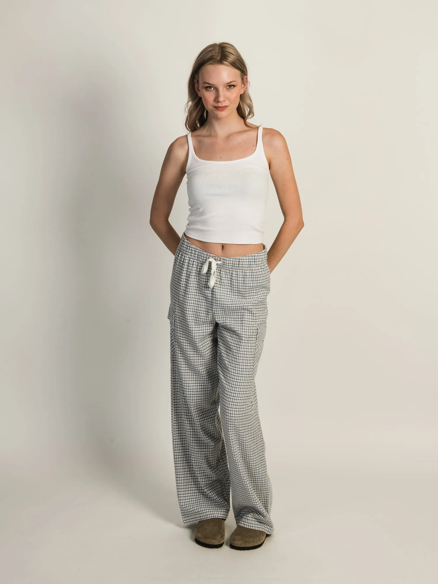 HARLOW KHLOE CARGO PANT - LIGHT BLUE