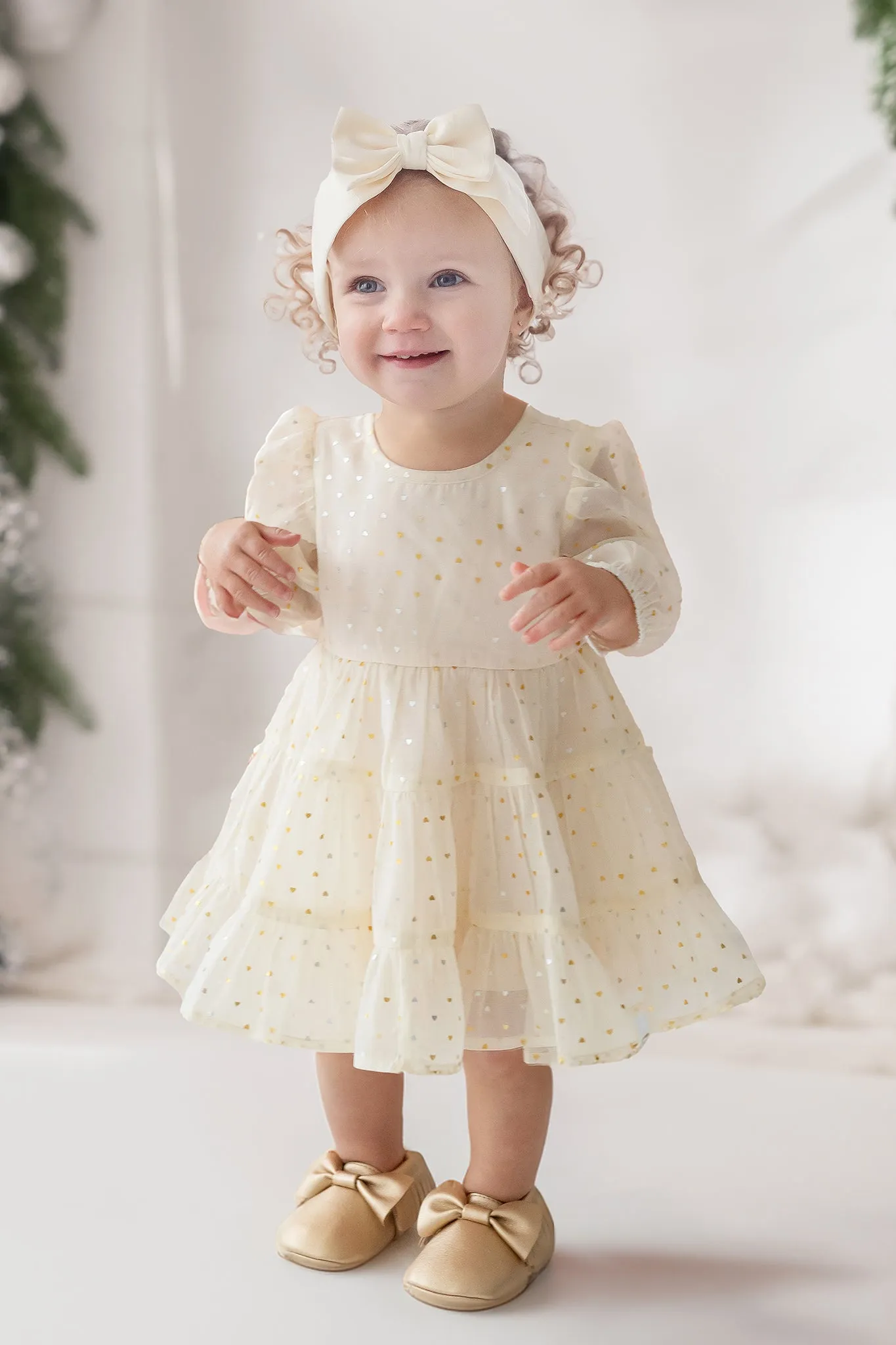 Heart of Gold Toddler Dress