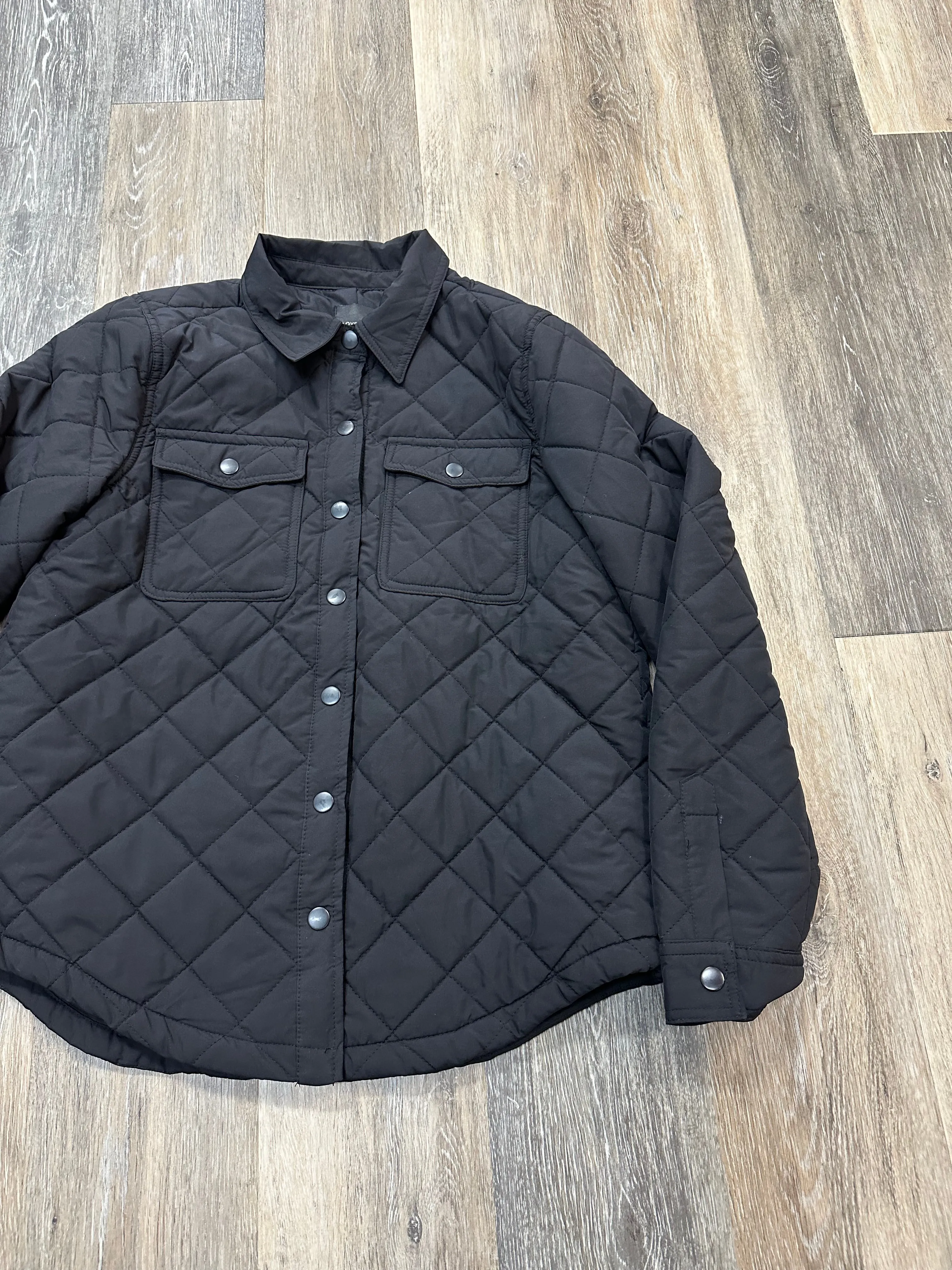 Jacket Puffer & Quilted By Love Tree In Black, Size: M