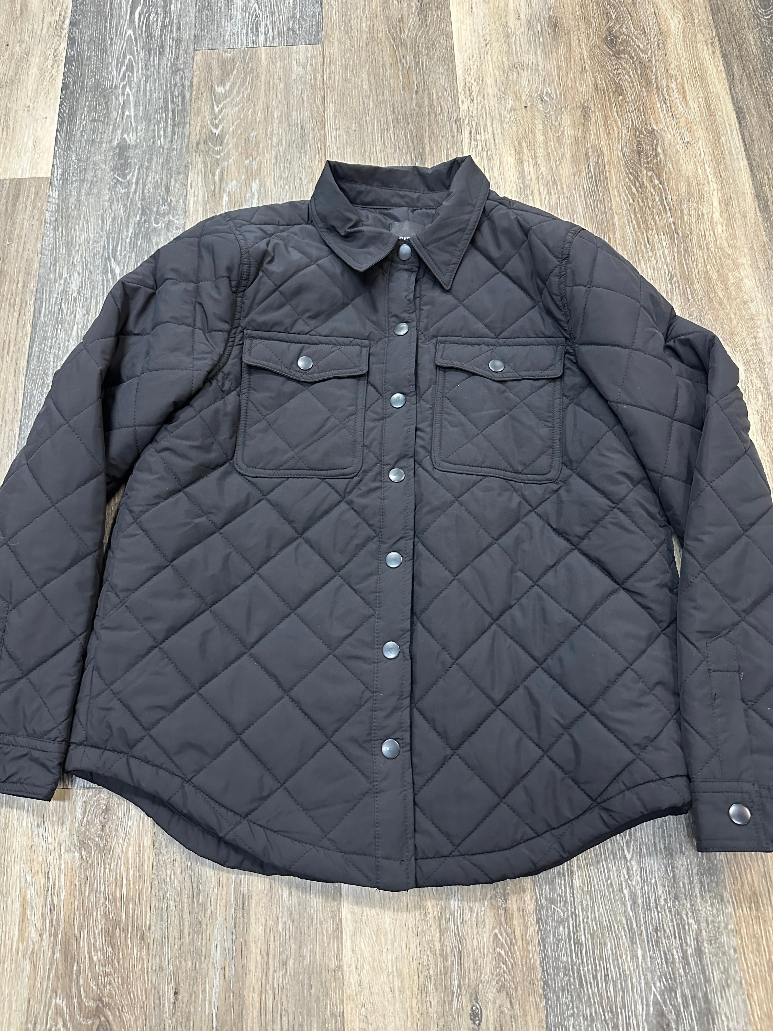 Jacket Puffer & Quilted By Love Tree In Black, Size: M