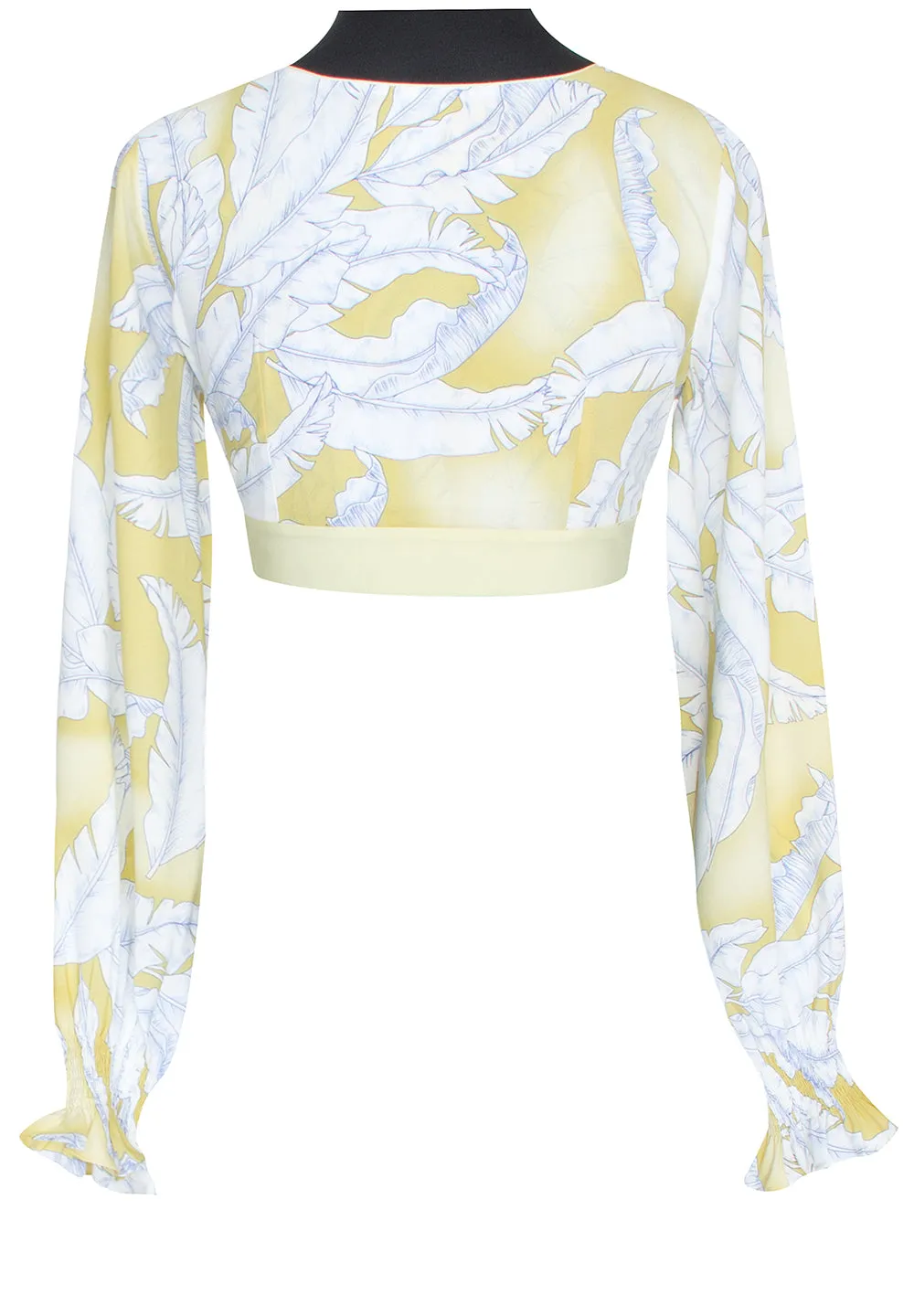 Jungle - Yellow Willow Crop Top (Pastel Yellow)