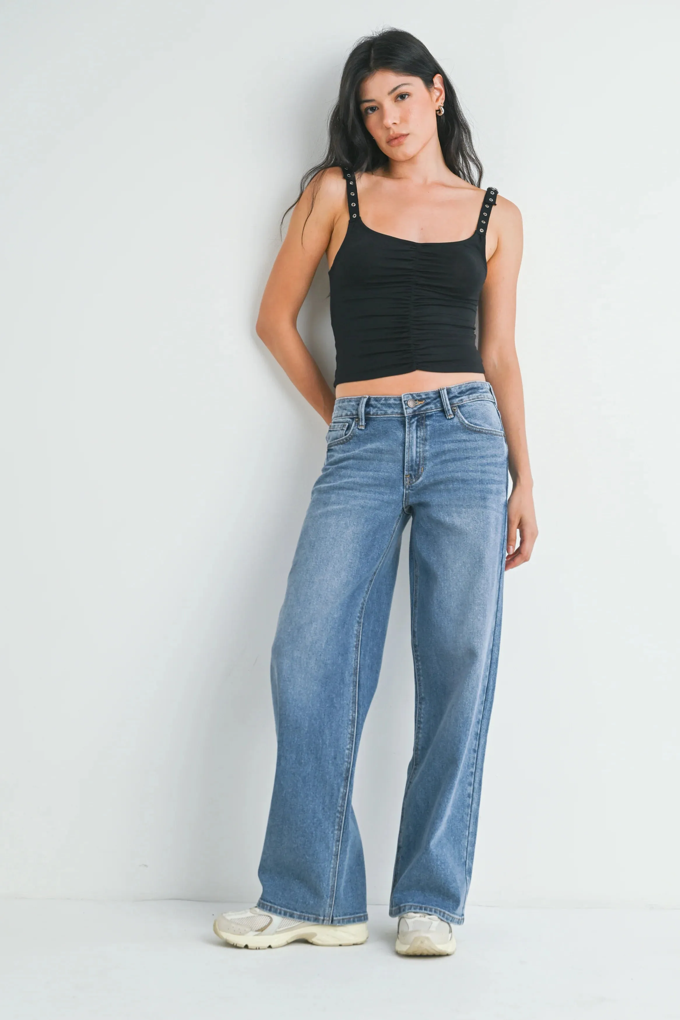 Just Black Denim Low Rise Baggy Jeans