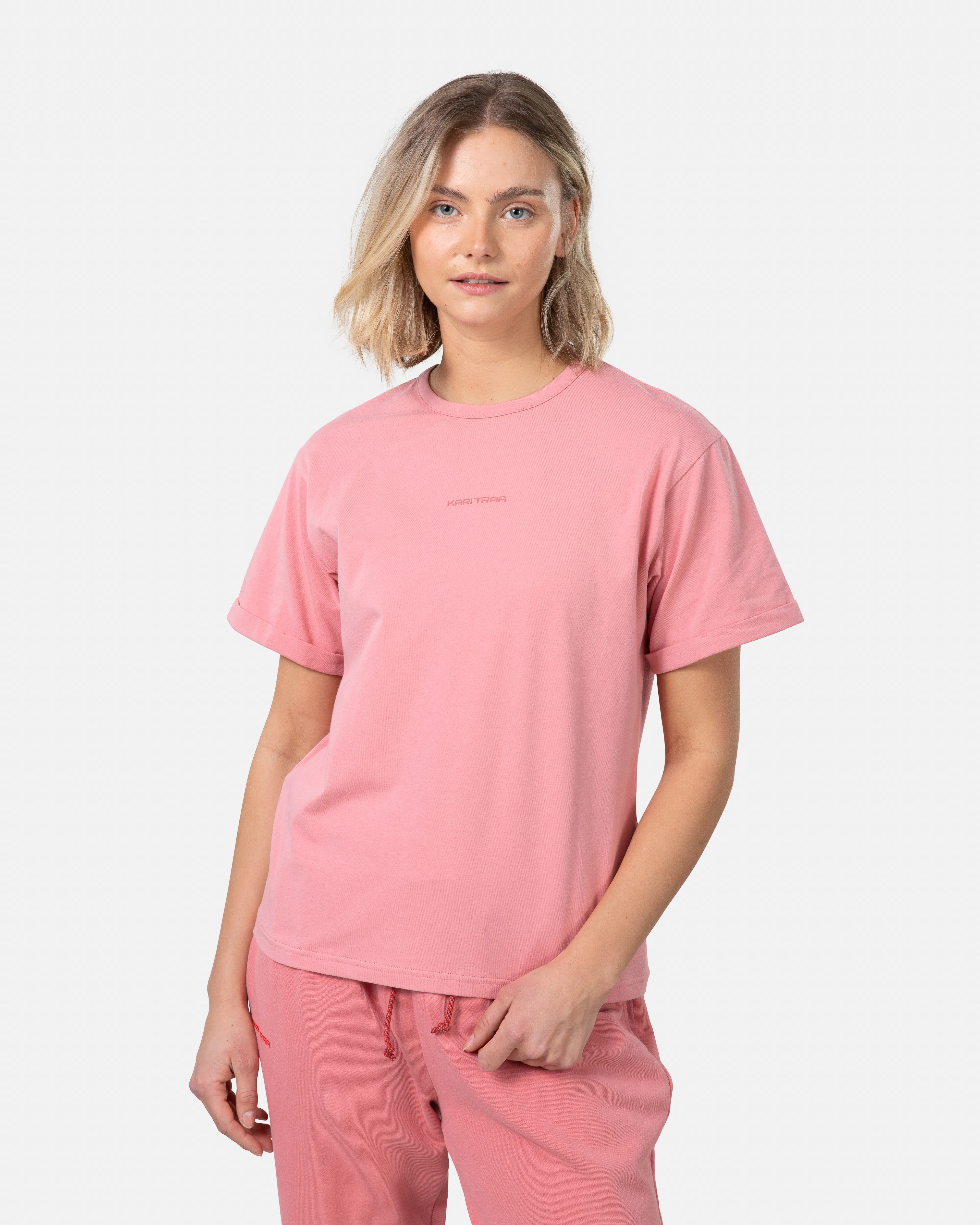 Kari Traa Women&#x27;s Pauline Tee Pastel Dusty Pink | Buy Kari Traa Women&#x27;s Pauline Tee Pastel Dusty Pink here | Outnorth