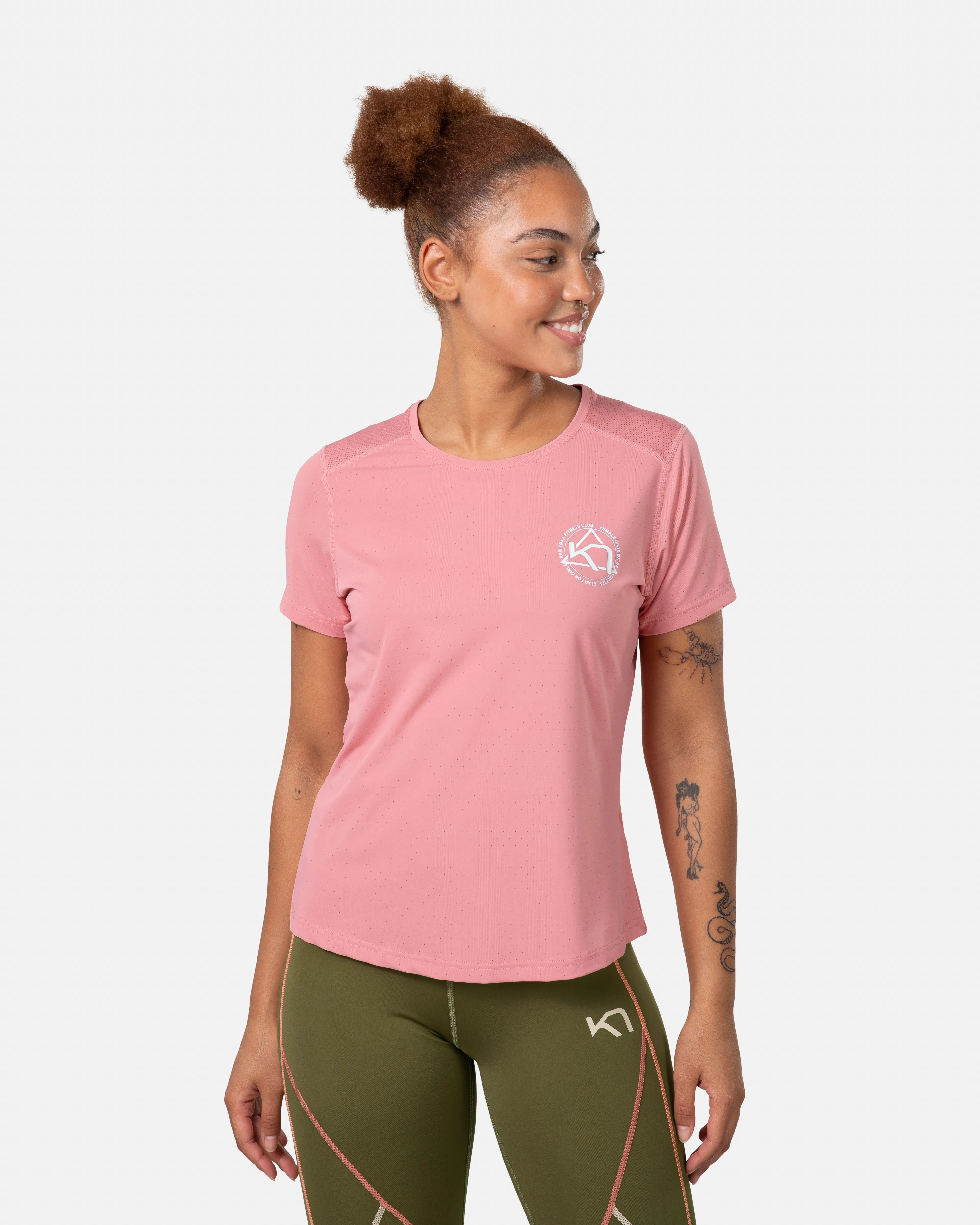 Kari Traa Women&#x27;s Vilde Active Tee Pastel Dusty Pink | Buy Kari Traa Women&#x27;s Vilde Active Tee Pastel Dusty Pink here | Outnorth