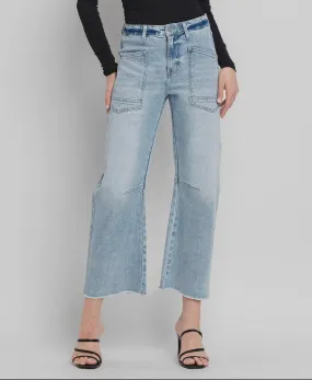 Kate Super High Rise Barrel Jeans by Vervet