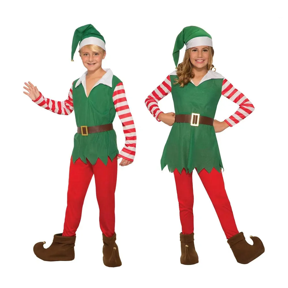 Kids Elf Costume Asst (4pc)