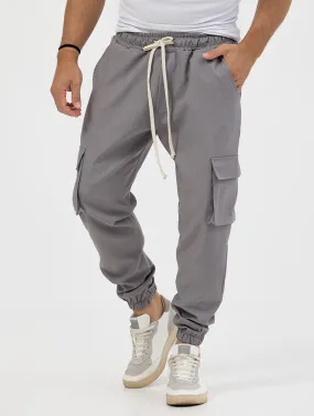 LANDON CARGO PANTS IN GREY