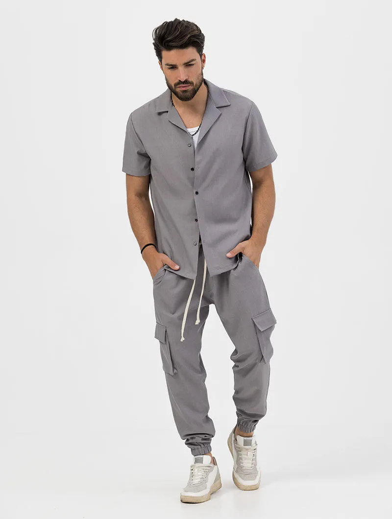 LANDON CARGO PANTS IN GREY