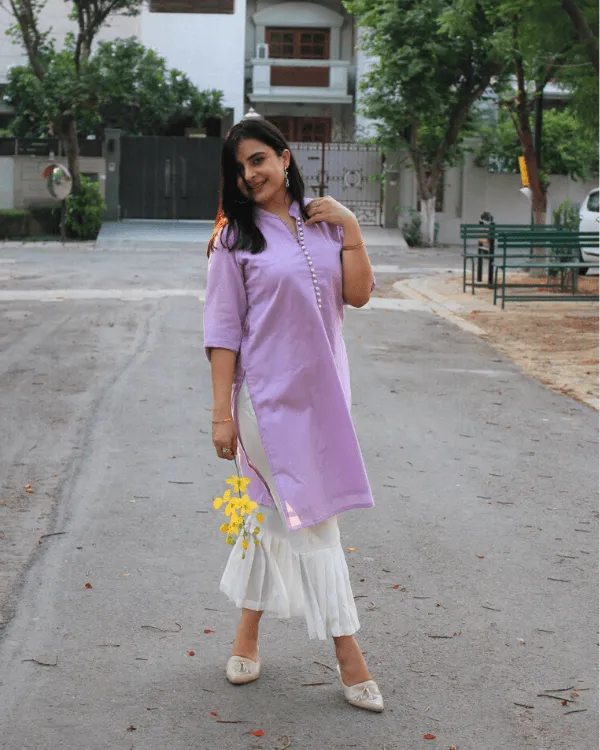 Lavender Pearl Kurta