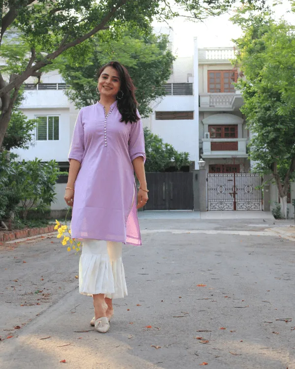 Lavender Pearl Kurta