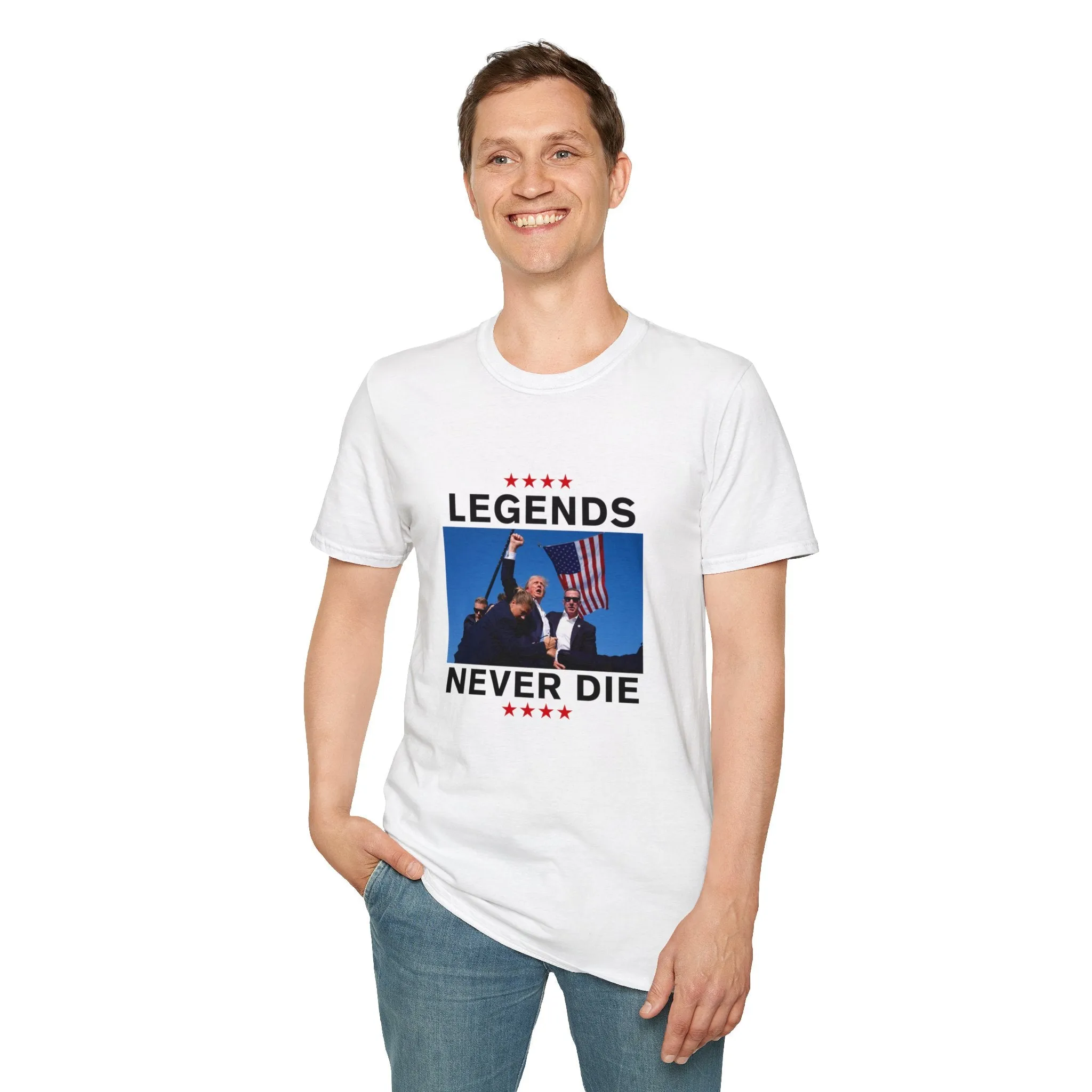 Legends Never Die Trump 2024 T-Shirt - Unisex MAGA Apparel