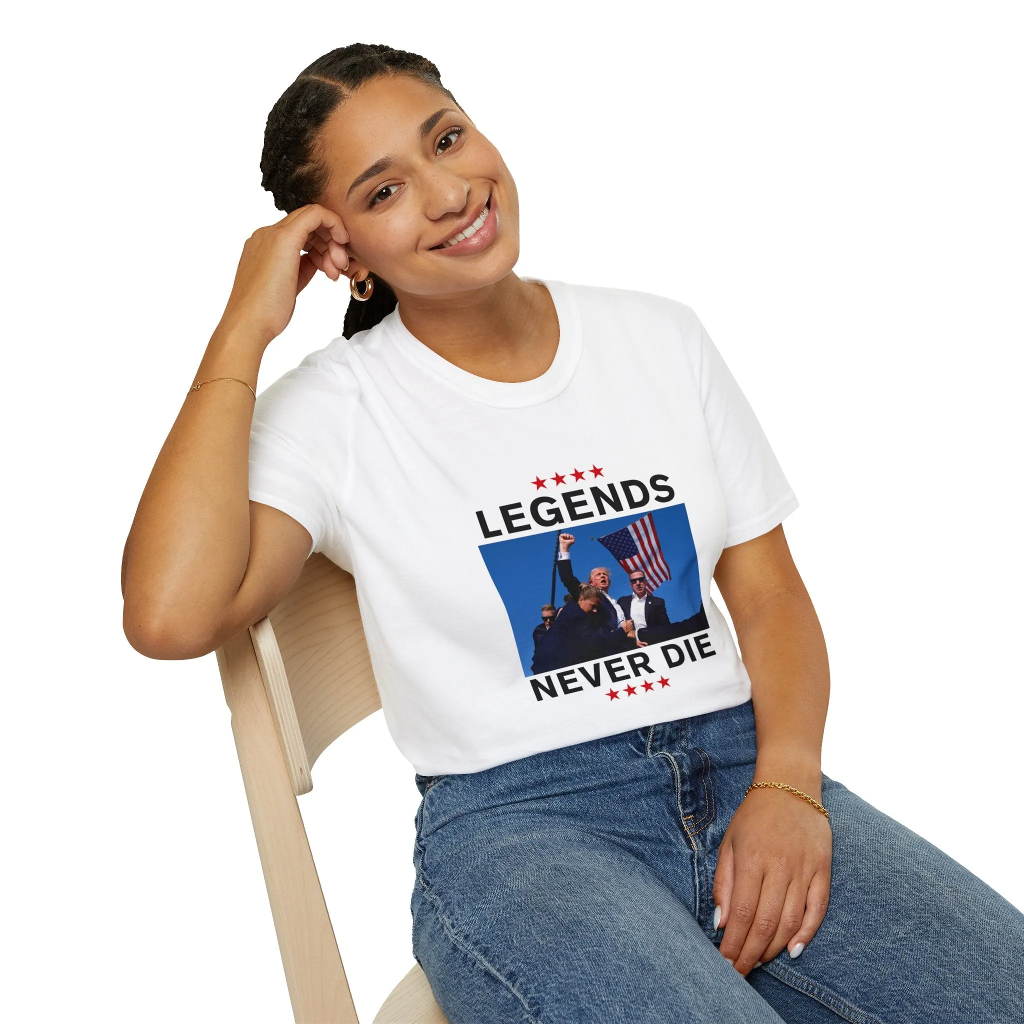 Legends Never Die Trump 2024 T-Shirt - Unisex MAGA Apparel