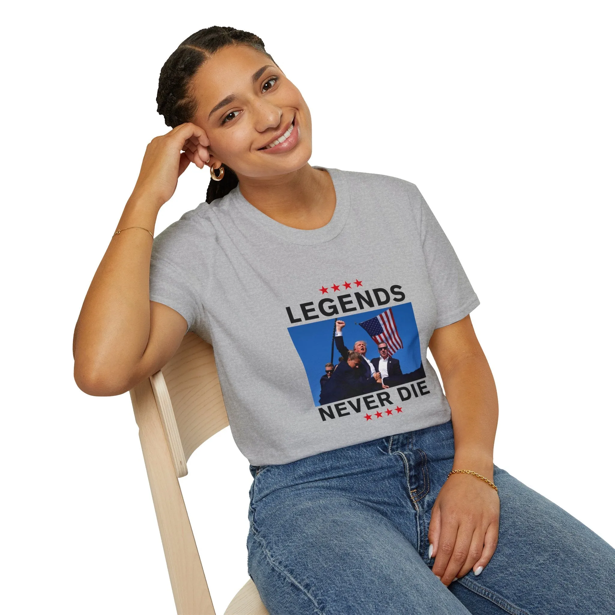 Legends Never Die Trump 2024 T-Shirt - Unisex MAGA Apparel